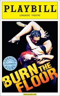 Burn the Floor Limited Edition Official Opening Night Playbill 